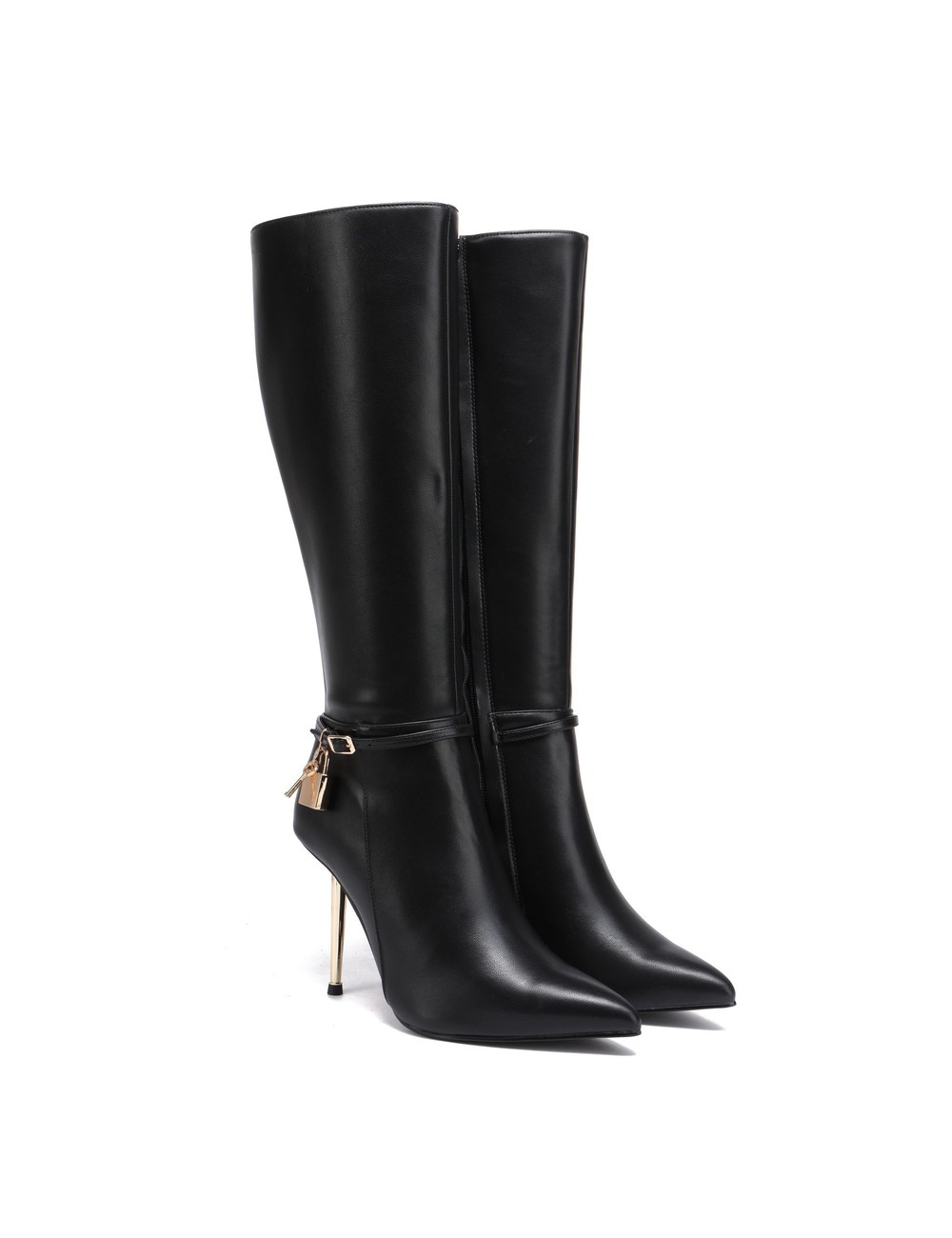 Giaro LEANDRA BLACK MATTE KNEE BOOTS
