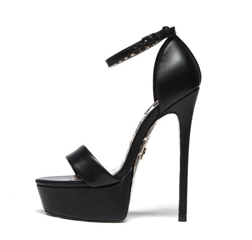 Black Giaro KATE high 16cm heeled platform sandals - Giaro High Heels ...