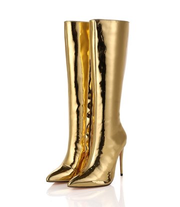 Giaro MILA | GOLD SHINY | KNEE BOOTS | Italian Style