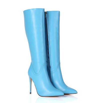 Giaro MILA | LIGHT BLUE MATTE | KNEE BOOTS  | Italian Style