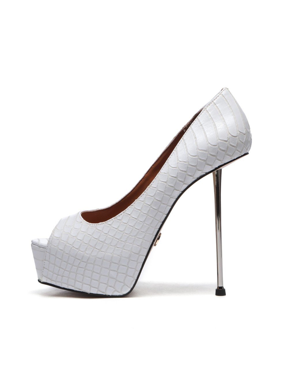 White hot sale snake heels