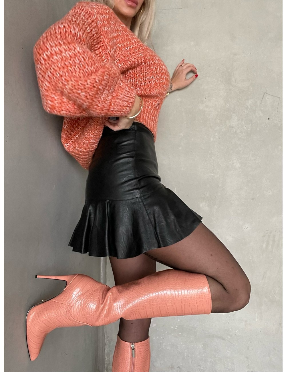 Giaro MILA | ROSA CROCK | KNEE BOOTS | Italian Style