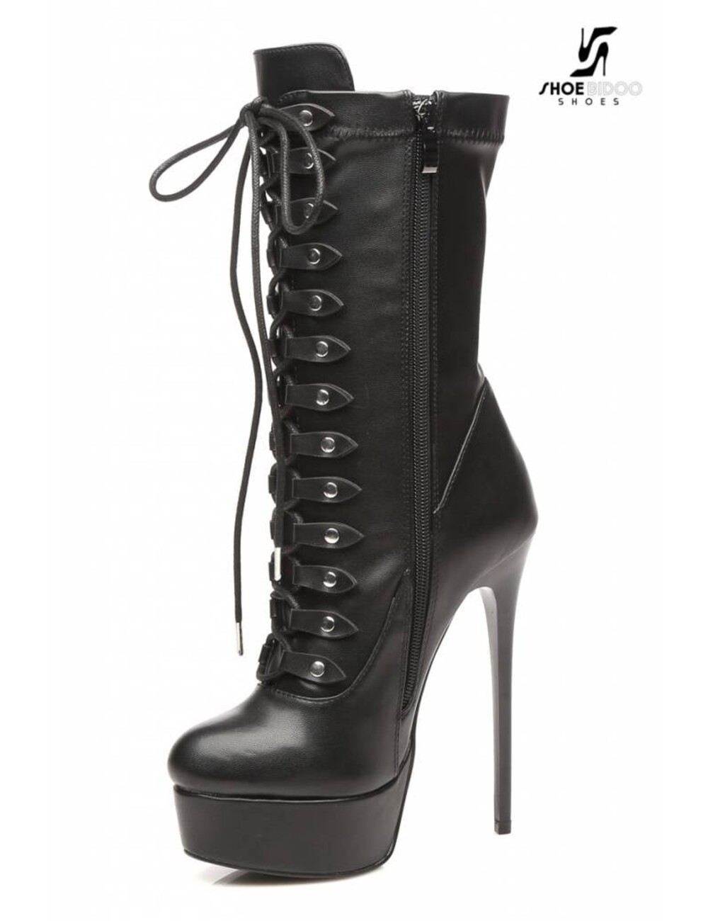 Giaro Black lace-up ultra "Galana MIATLA" ankle boots