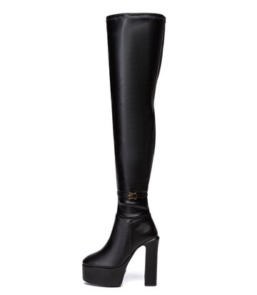 Giaro Giaro BRYANNA | BLACK MATTE | THIGH BOOTS