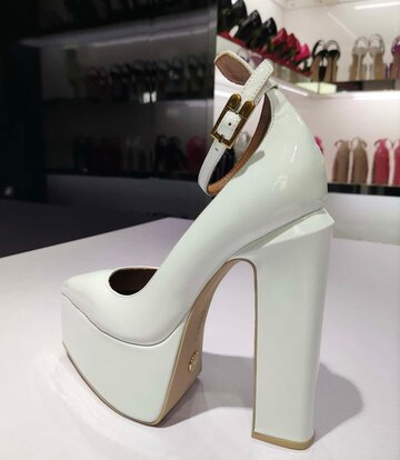 Giaro Giaro STYLET | WHITE SHINY | PUMPS