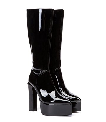 Giaro Giaro SARAHI | BLACK SHINY | KNEE BOOTS