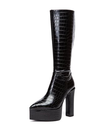 Giaro Giaro SARAHI | SCHWARZER CROCK | KNIESTIEFEL