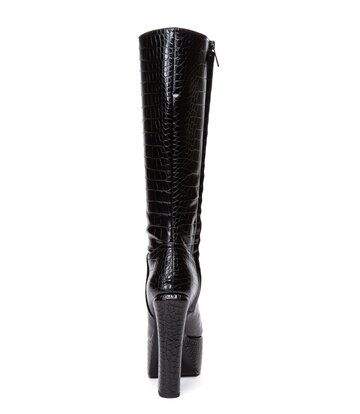 Giaro Giaro SARAHI | BLACK CROCK | KNEE BOOTS