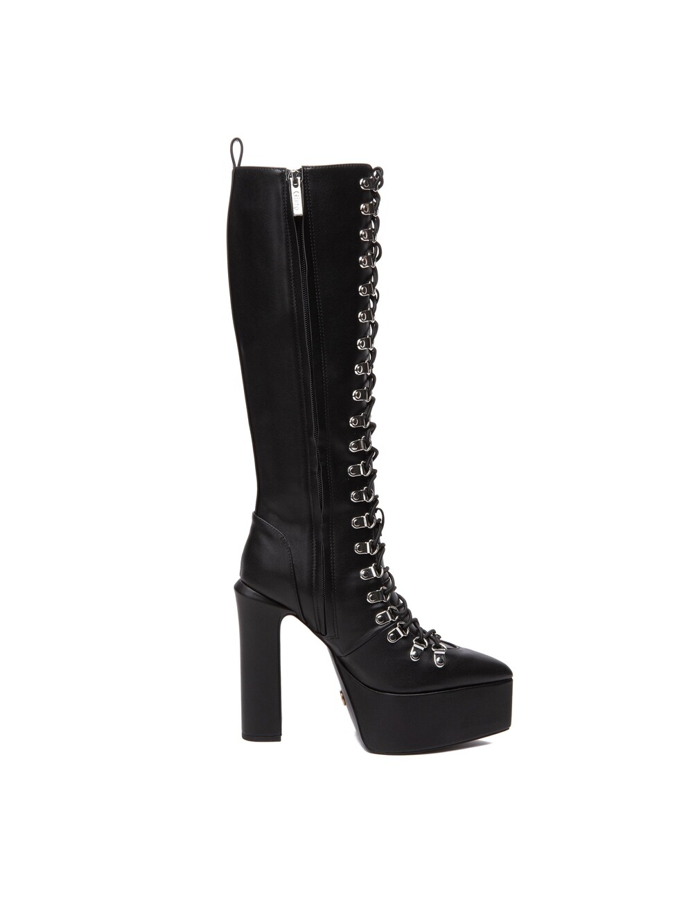 Giaro Giaro STRAGAZER | BLACK MATTE | LACED KNEE BOOTS