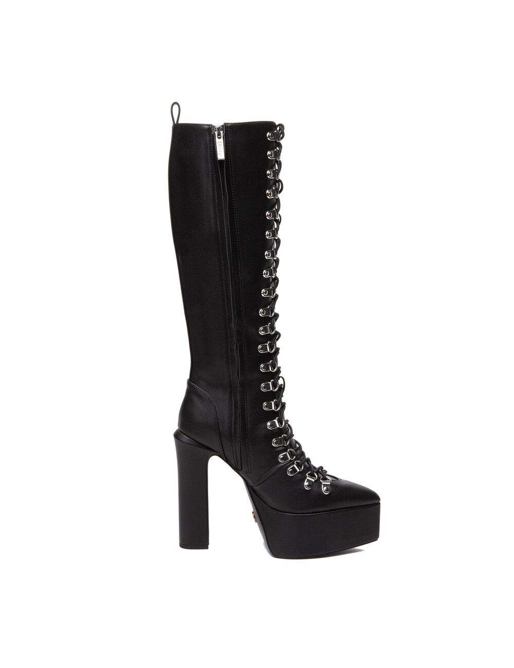 Giaro STRAGAZER | BLACK MATTE | LACED KNEE BOOTS