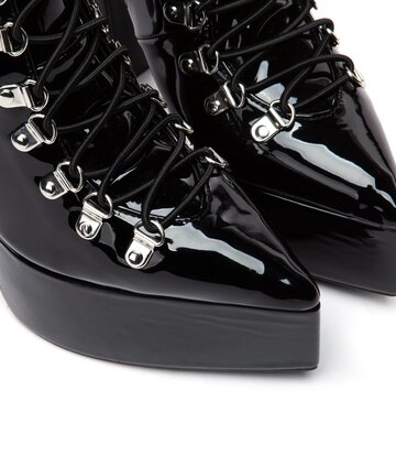 Giaro STRAGAZER | BLACK SHINY | LACED KNEE BOOTS