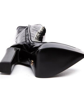 Giaro SECRETZ | BLACK SHINY | LACED THIGH BOOTS