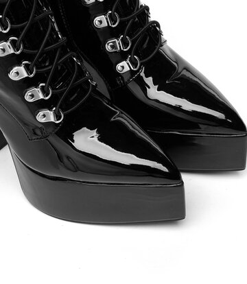 Giaro SECRETZ | BLACK SHINY | LACED THIGH BOOTS