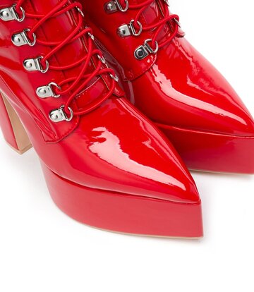 Giaro SECRETZ | RED SHINY | LACED THIGH BOOTS