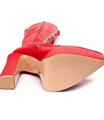 Giaro SECRETZ | RED MATTE | LACED THIGH BOOTS