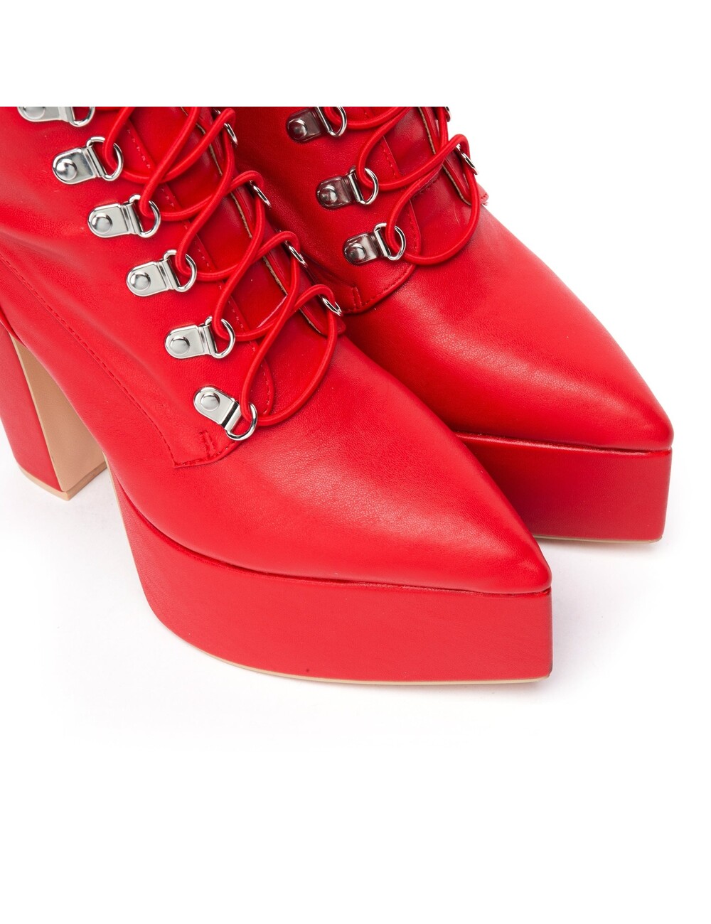 Giaro SECRETZ | RED MATTE | LACED THIGH BOOTS