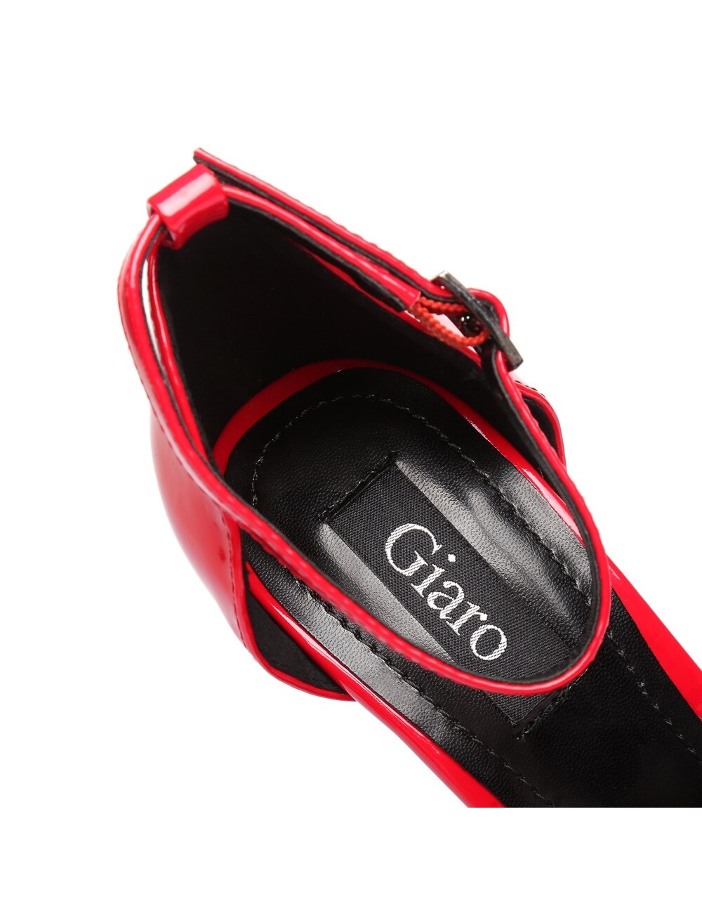 Giaro Rot glänzende Giaro-Sandalen „Galana“.