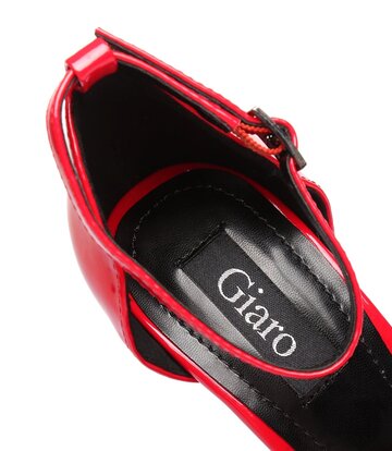 Giaro Rot glänzende Giaro-Sandalen „Galana“.