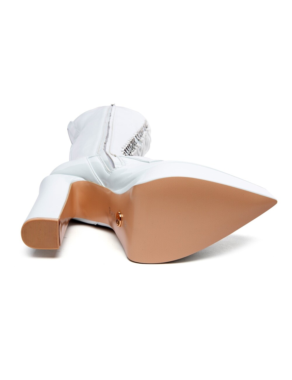 Giaro SECRETZ | WHITE SHINY | LACED THIGH BOOTS