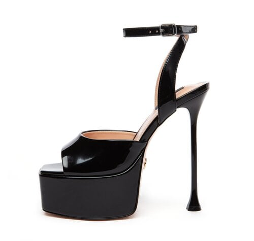 Giaro GALA | BLACK SHINY | SANDALS