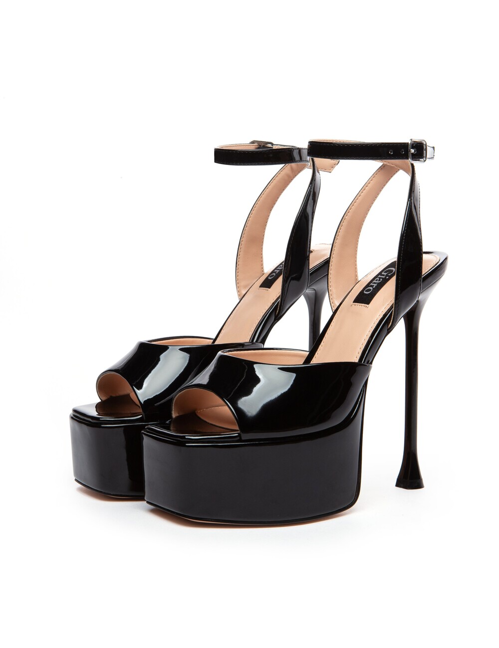 Giaro Giaro GALA | BLACK SHINY | SANDALS