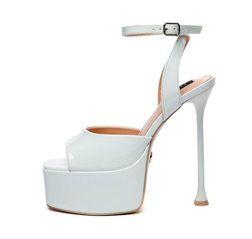 Giaro GALA | WHITE SHINY | SANDALS