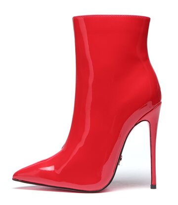 Giaro Giaro TALIA RED SHINY ANKLE BOOTS