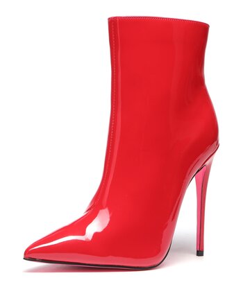 Giaro Giaro TALIA RED SHINY ANKLE BOOTS