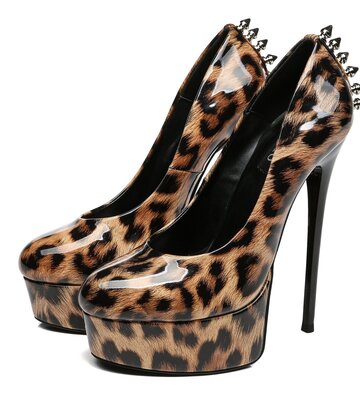 Giaro Leo Shiny Giaro „Bad Girl“ Plateaupumps mit Spikes