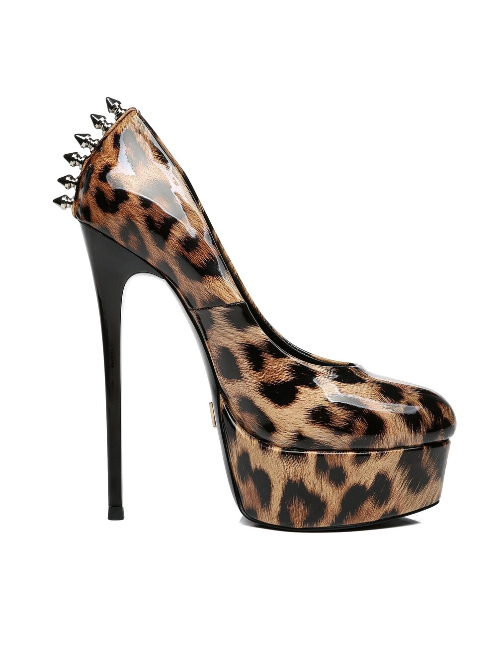 Leo Shiny Giaro „Bad Girl“ Plateaupumps mit Spikes