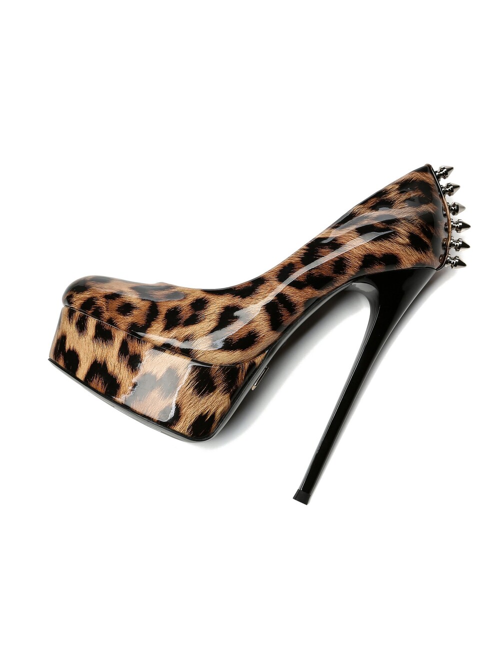Leo Shiny Giaro „Bad Girl“ Plateaupumps mit Spikes