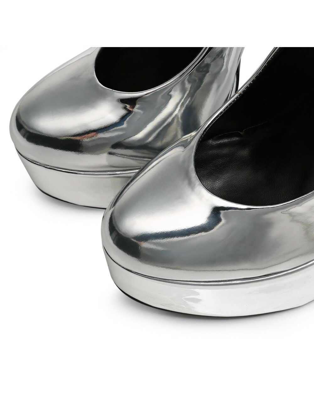 Giaro Liguid Silberne Giaro „Bad Girl“ Plateaupumps mit Spikes