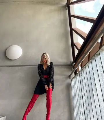 Giaro Giaro BELINDA RED MATTE THIGH BOOTS Giaro Giaro BELINDA RED MATTE THIGH BOOTS