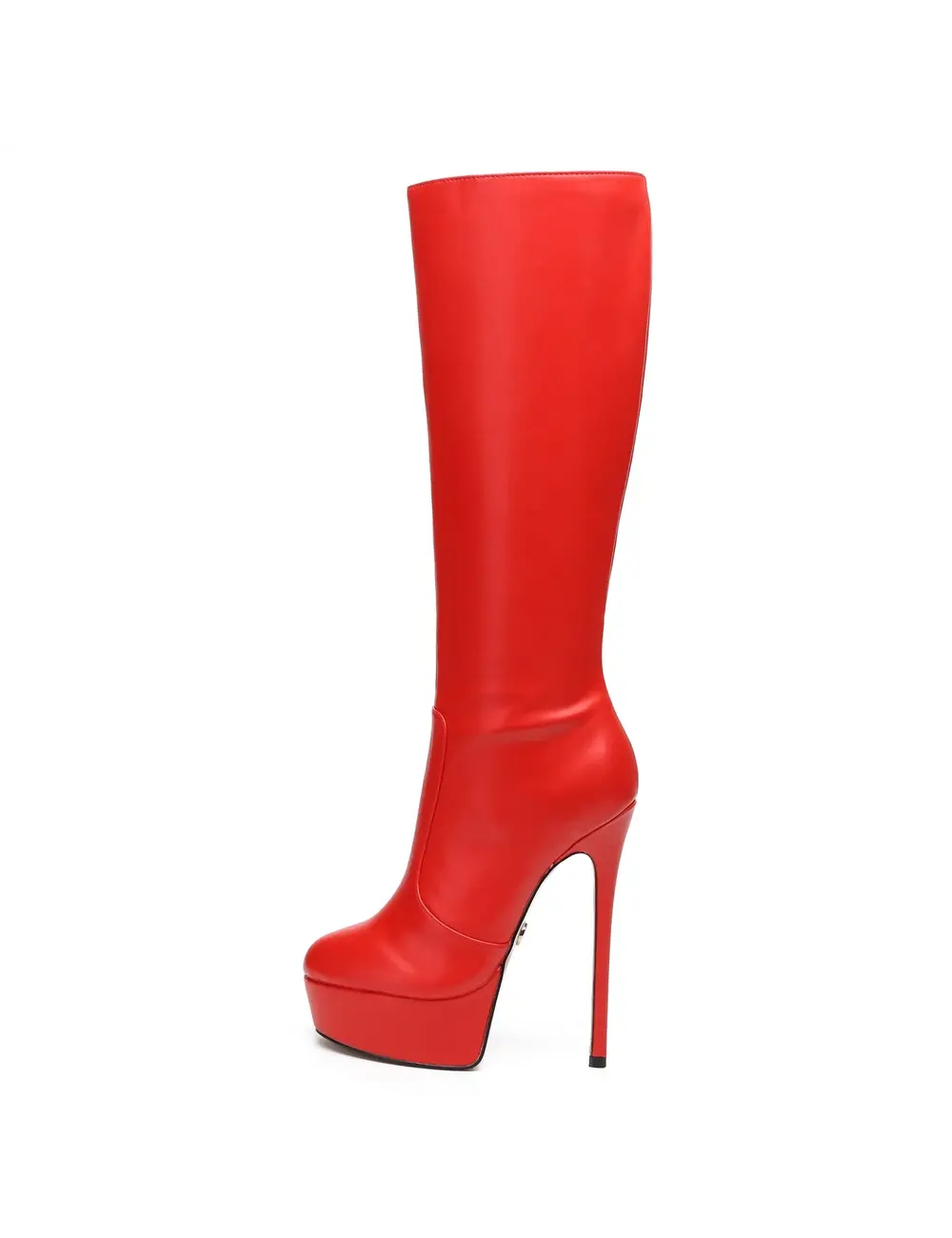 Giaro Giaro STACKSTAND RED SHINY KNEE BOOTS