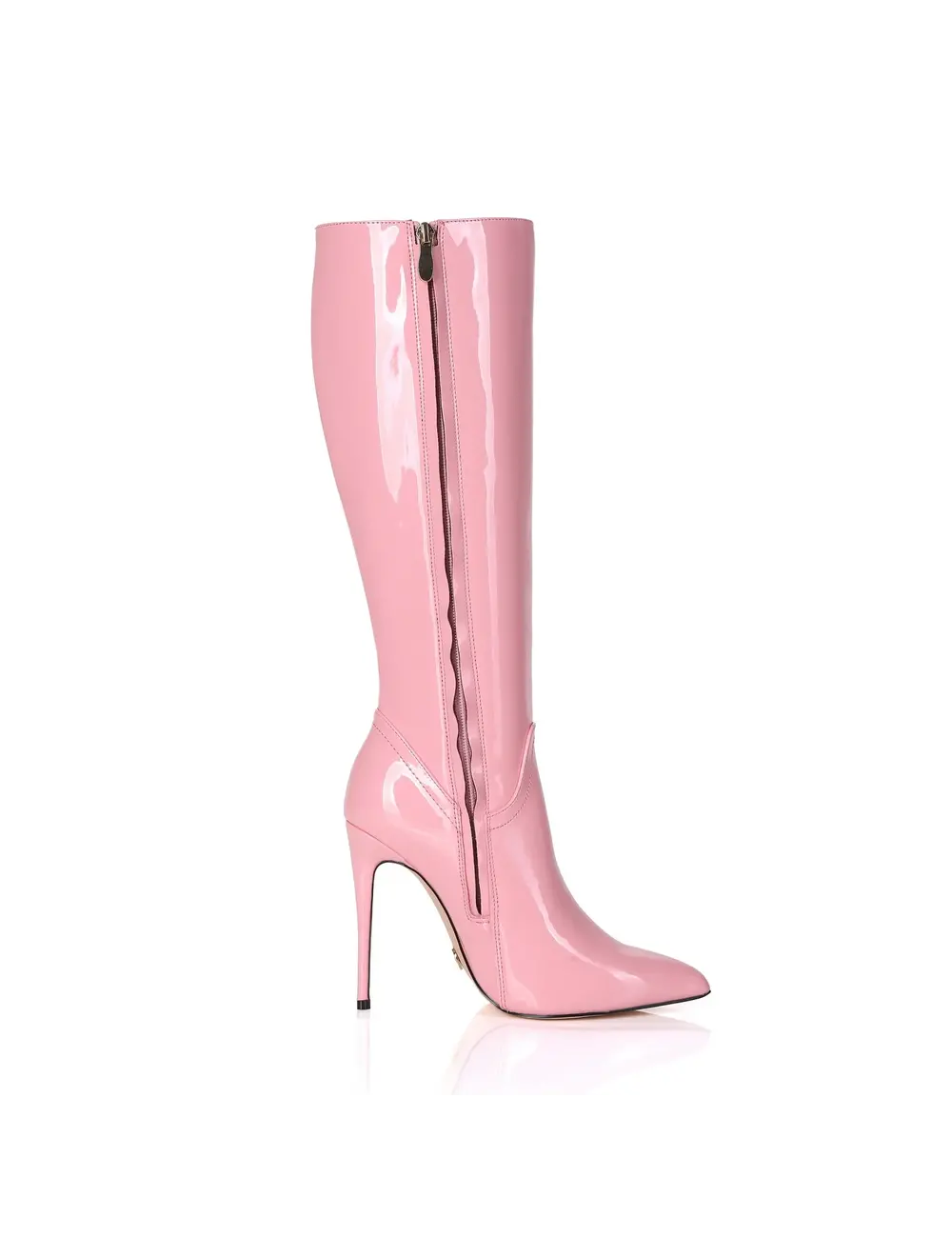 Giaro MILA | ROSA PINK GLÄNZEND | KNIESTIEFEL | Italienischer Stil