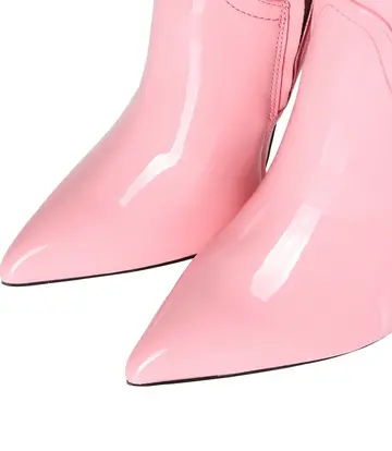 Giaro MILA | ROSA PINK GLÄNZEND | KNIESTIEFEL | Italienischer Stil