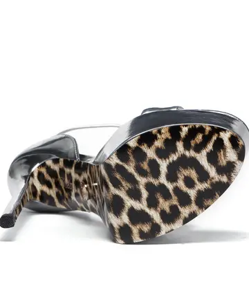 Giaro Giaro KIMMIE LIQUID SILVER PLATFORM PUMPS