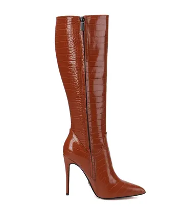Giaro Giaro MILA | BRAUNER CROCK | KNIESTIEFEL | Stilettoabsätze