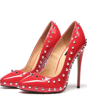 Giaro BLARE ROT GLÄNZEND | Pumps mit Nieten