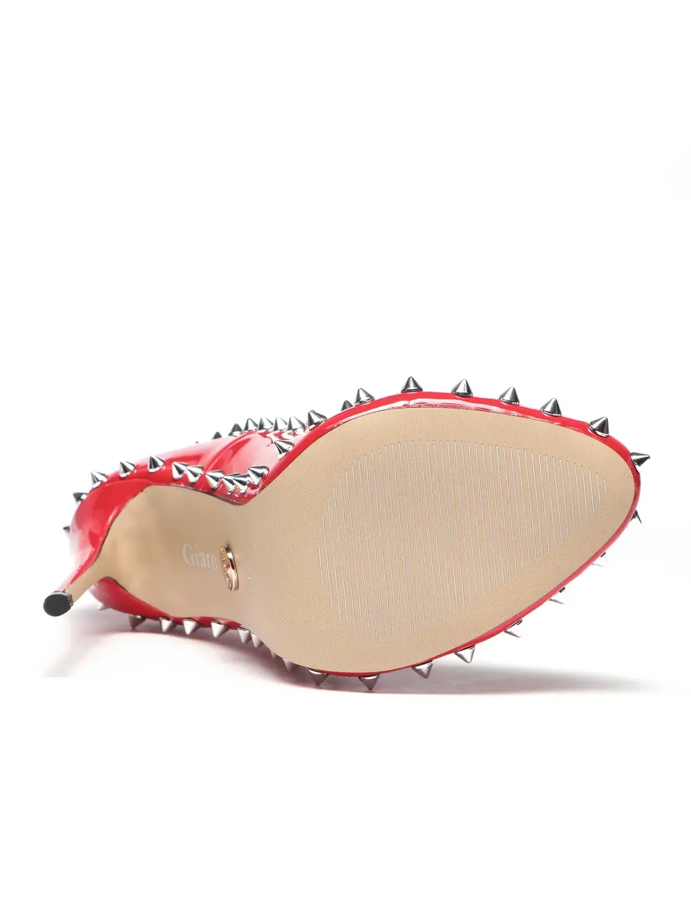 Giaro Giaro  BLARE RED SHINY | studded pumps