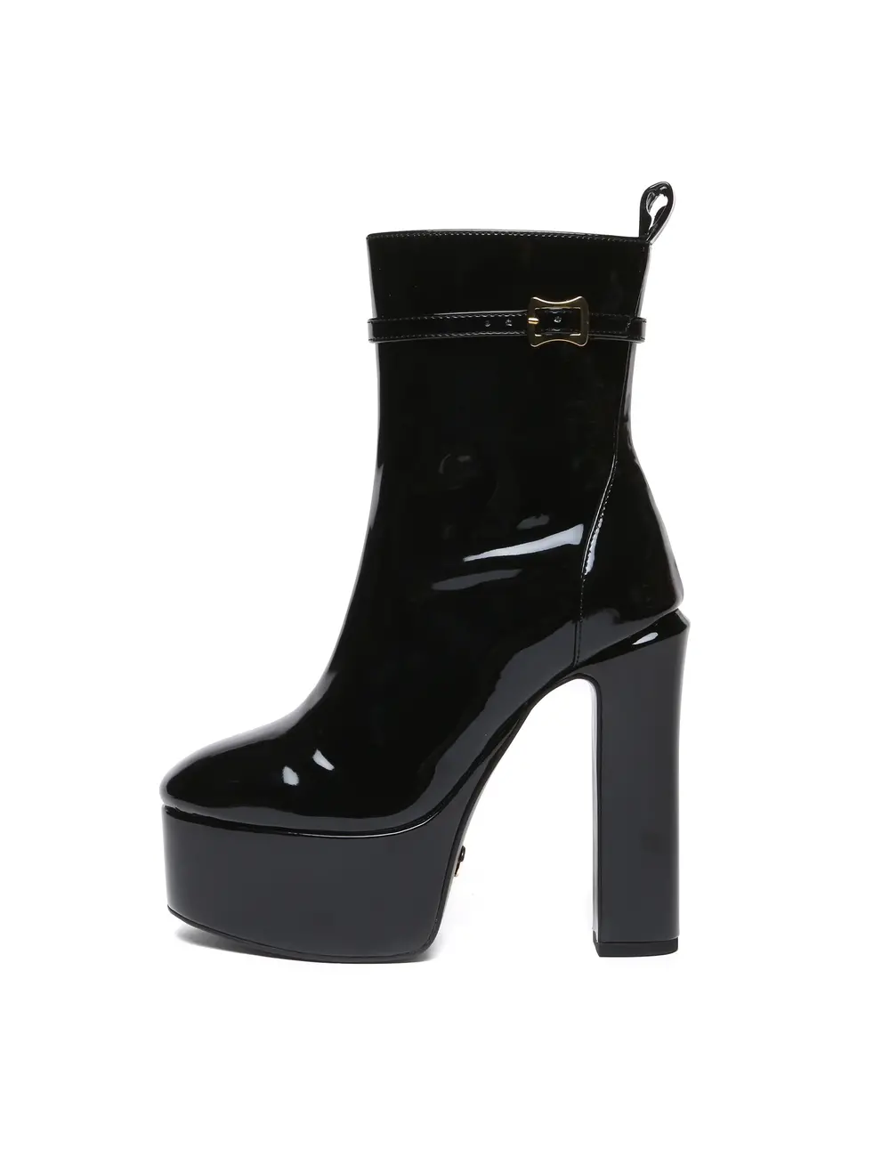 Giaro Giaro BAMARA BLACK SHINY | 14cm platform ankle boots
