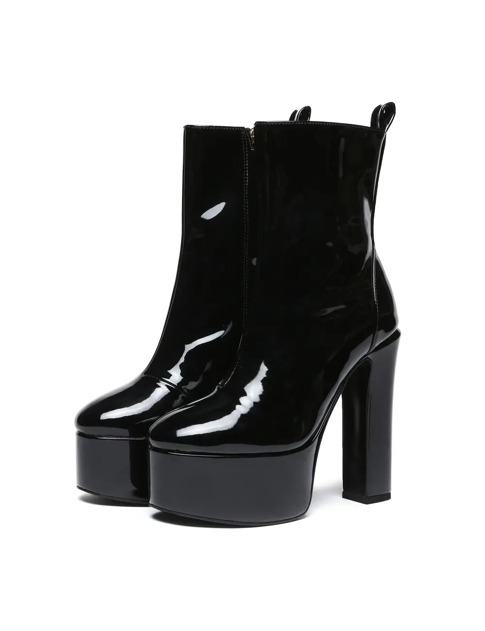Giaro Giaro BAMARA BLACK SHINY | 14cm platform ankle boots