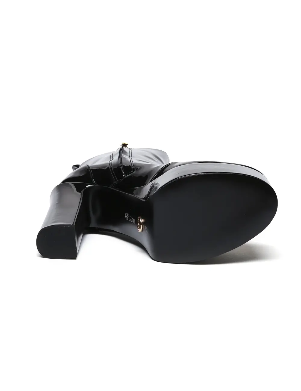 Giaro Giaro BAMARA BLACK SHINY | 14cm platform ankle boots
