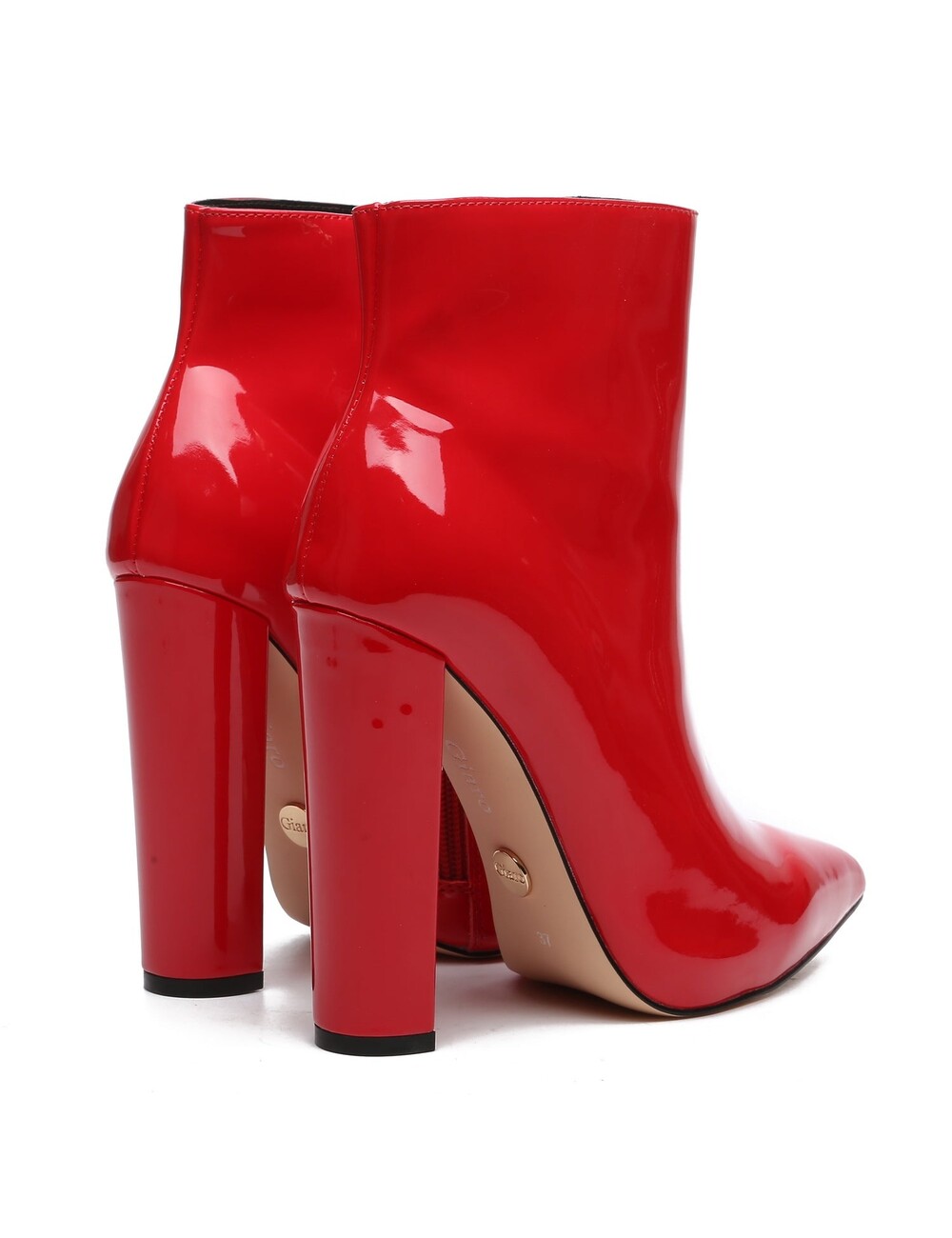 Giaro Giaro ALIA RED SHINY ANKLE BOOTS