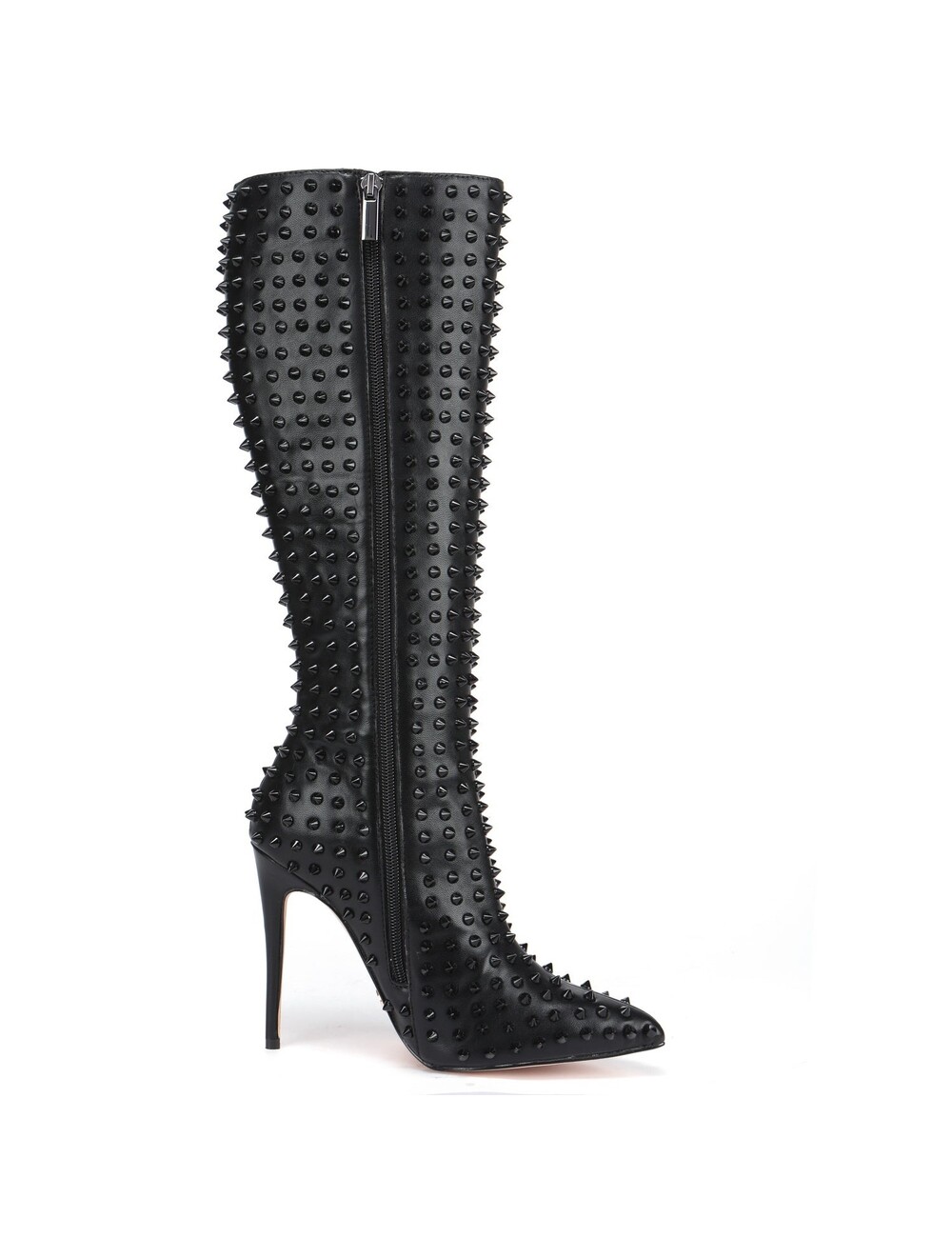 Giaro Giaro TRIBECA BLACK KNEE BOOTS WITH BLACK STUDS