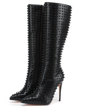 Giaro TRIBECA SCHWARZE KNIESTIEFEL MIT SCHWARZEN NIETEN