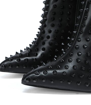 Giaro TRIBECA BLACK KNEE BOOTS WITH BLACK STUDS