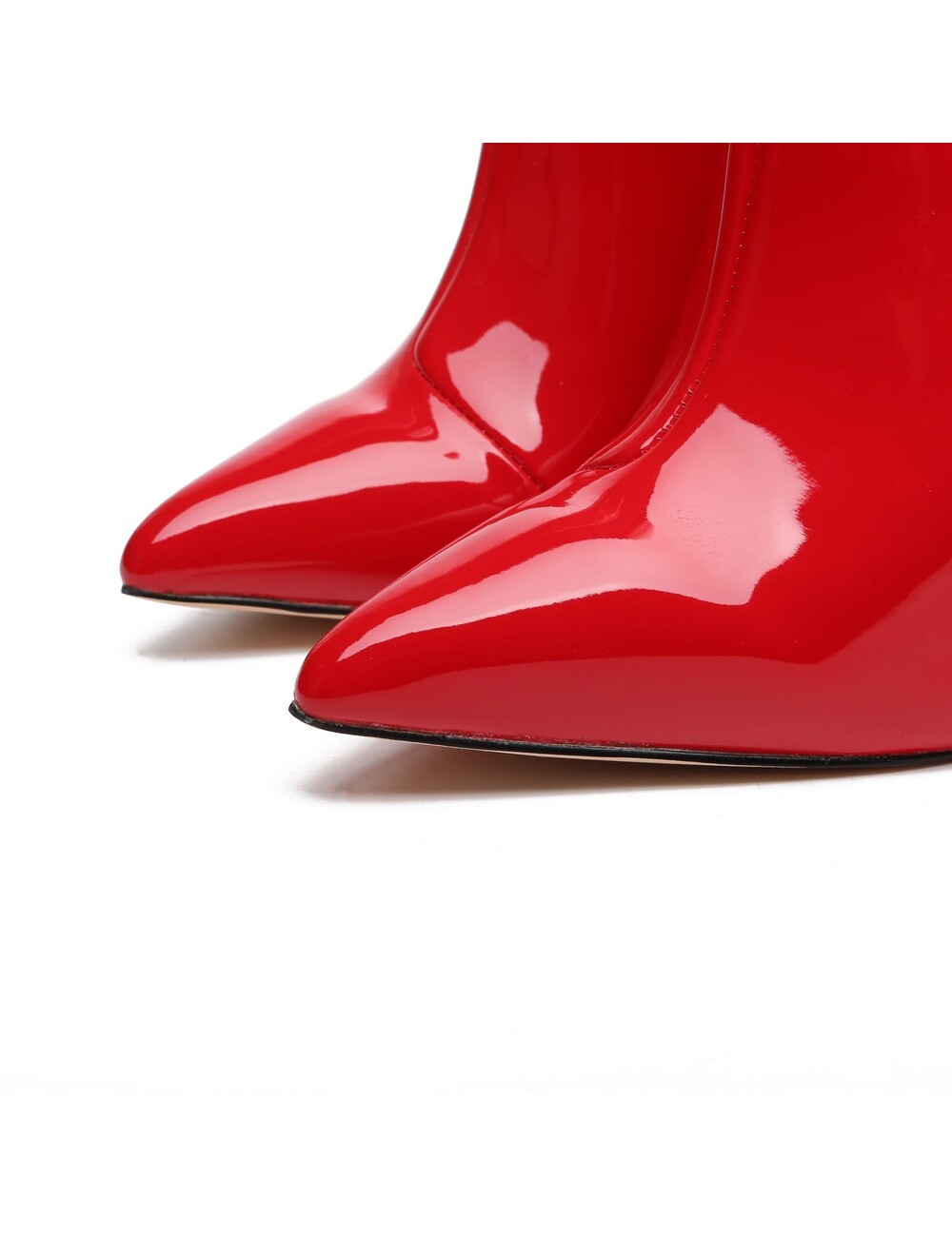 Giaro Giaro ALIA RED SHINY ANKLE BOOTS