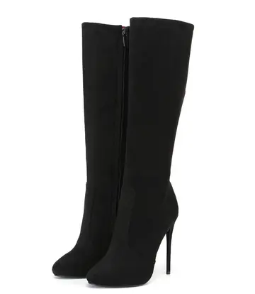 Giaro Giaro BRANDY SCHWARZE KNIESTIEFEL AUS VELOURS