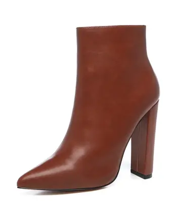 Giaro Giaro ALIA BROWN MATTE ANKLE BOOTS